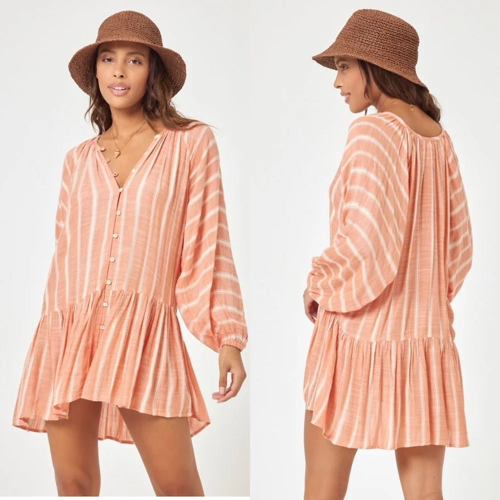 L*Space Vida Dress Poolside Stripe Clay